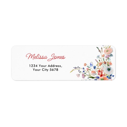 Elegant Floral Address (Vorne)