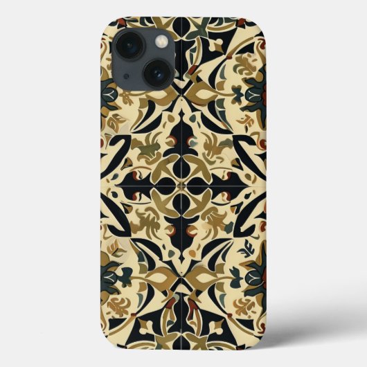 Elegant Floral Arabesque Case-Mate iPhone Hülle (Rückseite)