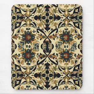 Elegant Floral Arabesque Mousepad