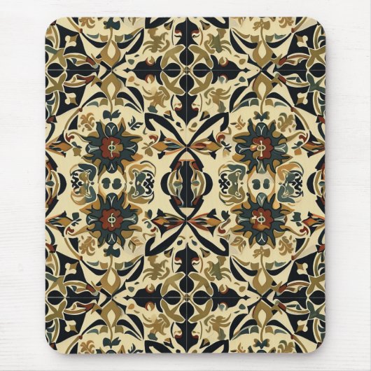 Elegant Floral Arabesque Mousepad (Vorne)