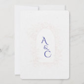 Elegant Floral Arch Wedding Invitation  Einladung (Rückseite)