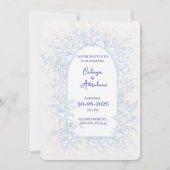 Elegant Floral Arch Wedding Invitation  Einladung (Vorderseite)