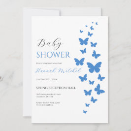 Elegant Floral Baby Shower Einladung
