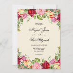 Elegant Floral Bat Mitzvah Einladung<br><div class="desc">Elegant Floral Bat Mitzvah Einladung</div>