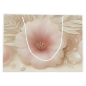 Elegant Floral Beauty Cosmetic Professional Große Geschenktüte (Rückseite)