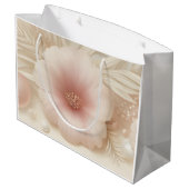 Elegant Floral Beauty Cosmetic Professional Große Geschenktüte (Rückseite Schrägansicht)