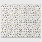Elegant Floral Bee Honeybee Summer Geschenkpapier (Flach)