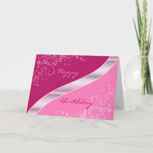 Elegant Floral Birthday Cards Karte