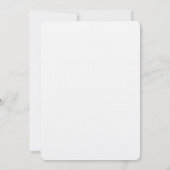 Elegant Floral Birthday Invitation with Gold Frame Einladung (Rückseite)