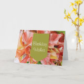 Elegant Floral Birthday Karte (Gelbe Blume)