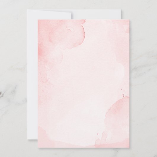 Elegant Floral Birthday Par-tea Einladung (Rückseite)