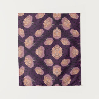 Elegant Floral Blanket – Cozy Botanical Throw  Wandteppich