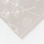Elegant Floral Blanket Fleecedecke (Ecke)