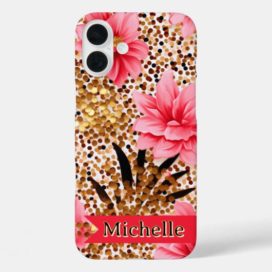 Elegant Floral Bliss Case-Mate iPhone Hülle (Rückseite)