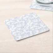 Elegant Floral Blue Rechteckiger Pappuntersetzer (angewinkelt)