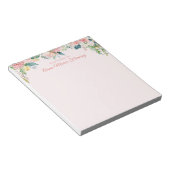 Elegant Floral Blush Pink Rose Peony Notizblock (angewinkelt)