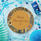 Elegant Floral Boho Erntedank Pappteller (Party)