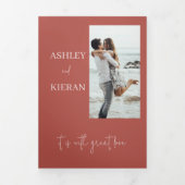 Elegant Floral Boho Hochzeit Einladung (Cover)