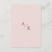 Elegant Floral Boho Hochzeitdetails Begleitkarte (Rückseite)