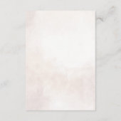 Elegant Floral Boho Hochzeitdetails Begleitkarte (Rückseite)