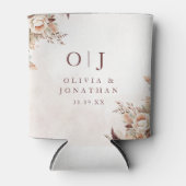 Elegant Floral Boho Wedding Dosenkühler (Vorderseite)