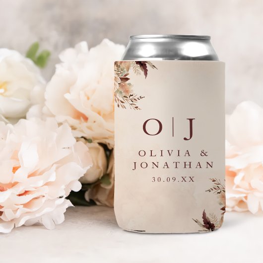 Elegant Floral Boho Wedding Dosenkühler