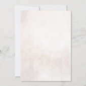 Elegant Floral Boho Wedding Einladung (Rückseite)