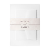 Elegant Floral Boho Wedding Einladungsbanderole (Vorderseite Beispiel)