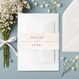 Elegant Floral Boho Wedding Einladungsbanderole