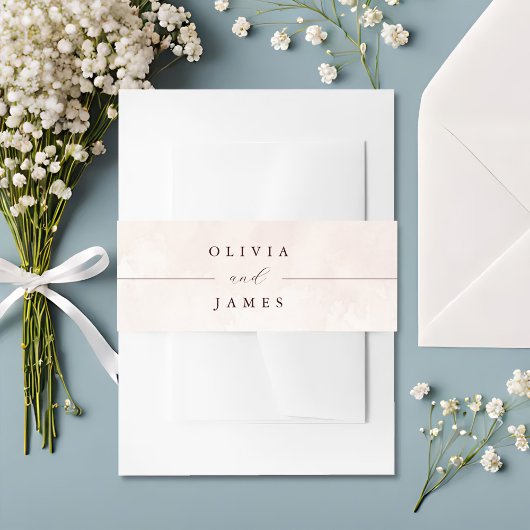 Elegant Floral Boho Wedding Einladungsbanderole