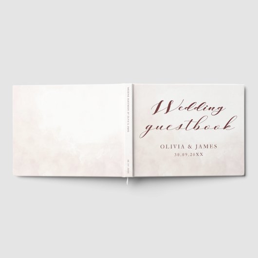 Elegant Floral Boho Wedding Gästebuch (Voll)