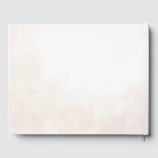 Elegant Floral Boho Wedding Gästebuch (Rückseite)