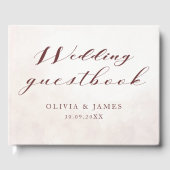 Elegant Floral Boho Wedding Gästebuch (Vorderseite)