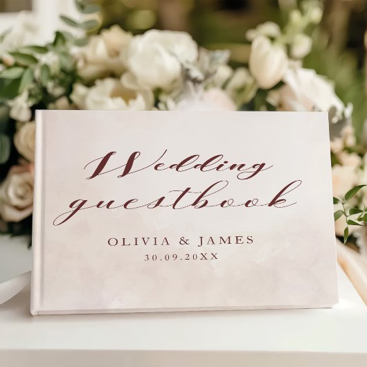 Elegant Floral Boho Wedding Gästebuch