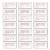 Elegant Floral Boho Wedding Guest Address Labels (Vorderseite)