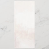 Elegant Floral Boho Wedding Menükarte (Rückseite)