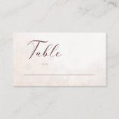 Elegant Floral Boho Wedding Platzkarte (Vorderseite)