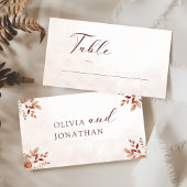 Elegant Floral Boho Wedding Platzkarte