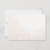 Elegant Floral Boho Wedding RSVP Karte (Rückseite)