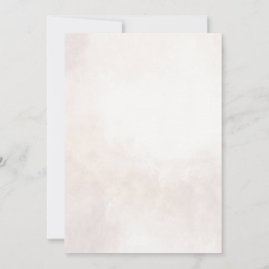 Elegant Floral Boho Wedding Save The Date (Rückseite)