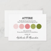 Elegant Floral Botanical Rose Pink Wedding (Vorne/Hinten)