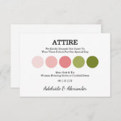 Elegant Floral Botanical Rose Pink Wedding (Vorne/Hinten)