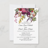 Elegant Floral Bouquet Einladung (Vorderseite)