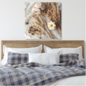 Elegant Floral Bouquet Wall Art Leinwanddruck (Insitu (Schlafzimmer))
