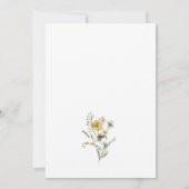 Elegant Floral Bridal Brunch Einladung (Rückseite)