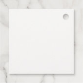 Elegant Floral Bridal Party Geschenk Geschenkanhänger (Rückseite)