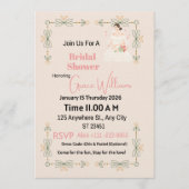 Elegant Floral Bridal Shower Invitation | Customiz Einladung (Vorderseite)