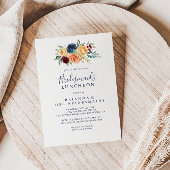Elegant Floral Bridesmaids Luncheon Dusche Einladung