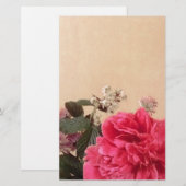 Elegant Floral Briefpapier (Vorne/Hinten)