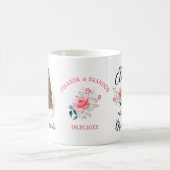 Elegant Floral Brown Hear Bridesmaid Vorschlag Kaffeetasse (Mittel)